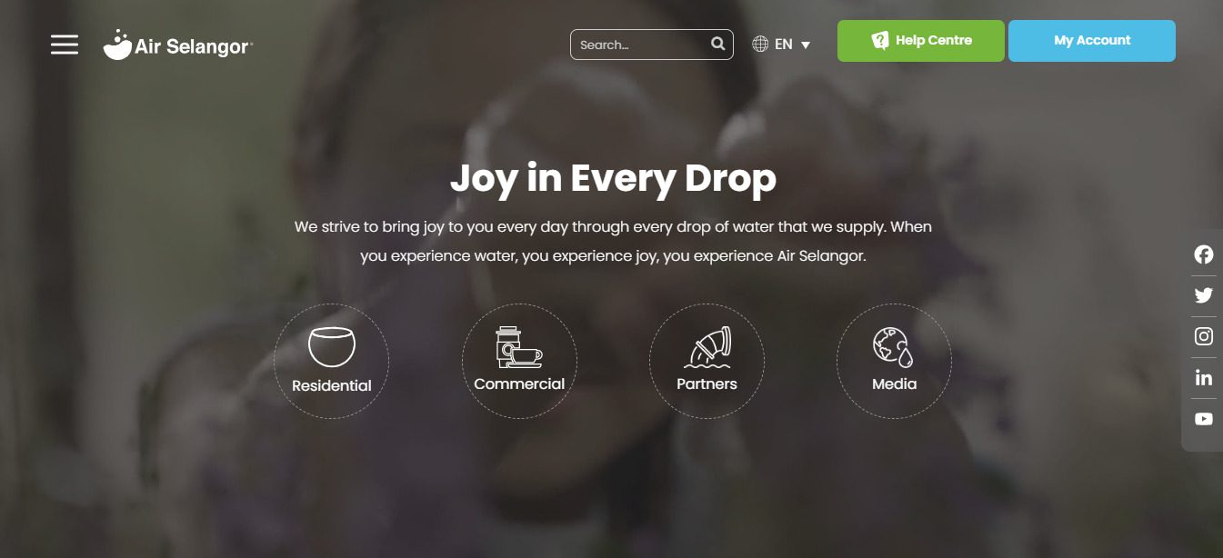 How To Apply For Free Water Initiative By Air Selangor | News 2 Visit the official Air Selangor website to access the application form. Click on the residential button