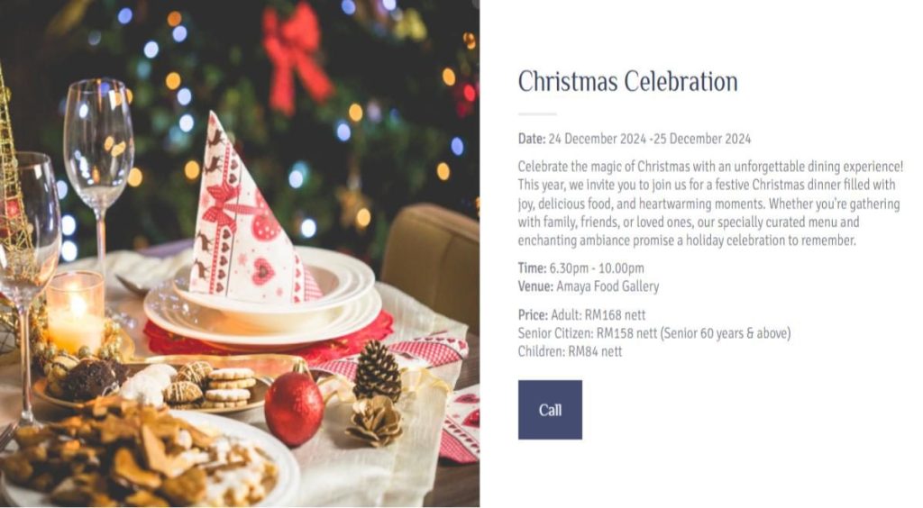 Top 8 Best Christmas Dinner Buffets in Johor 2024 15 Christmas Celebration Amaya Food Gallery at Amari Johor Bahru 1 e1733139212493