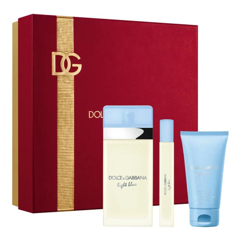 Top 10 Best Christmas Perfume Gift Sets in Malaysia 2024 11 DolceGabbana Light Blue Eau De Toilette Trio