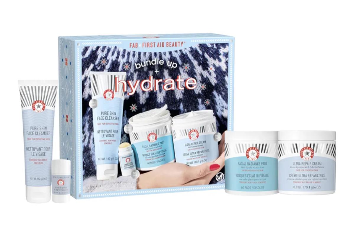 Top 10 Best Christmas Skincare Gift Sets in Malaysia 2024 4 First Aid Beauty Bundle Up Hydrate Set