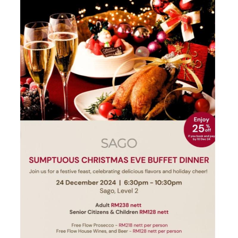 Top 10 Best Christmas Dinner Buffets in Penang 2024 19 Sumptuous Christmas Eve Buffet Dinner at Sago Penang Marriott Hotel 1 1