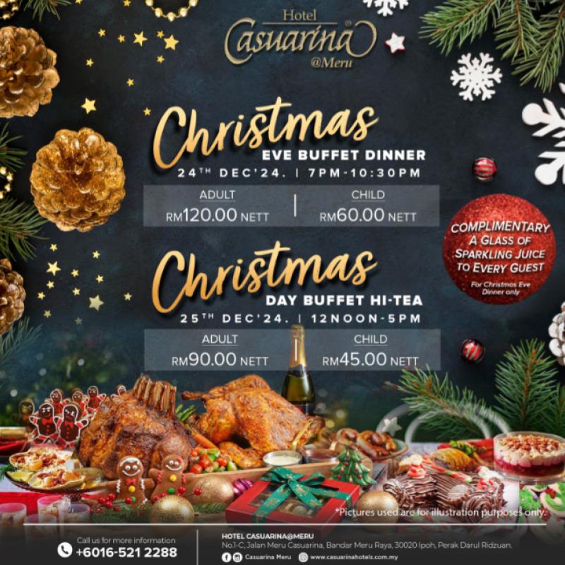 Top 8 Best Christmas Dinner Buffets in Ipoh 2024 5 Hotel Casuarina @ Meru 1 1