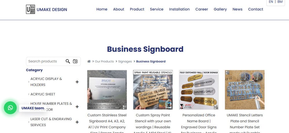 Top 10 Best Signage Makers in Malaysia 2026 10 UMAKE Design Group