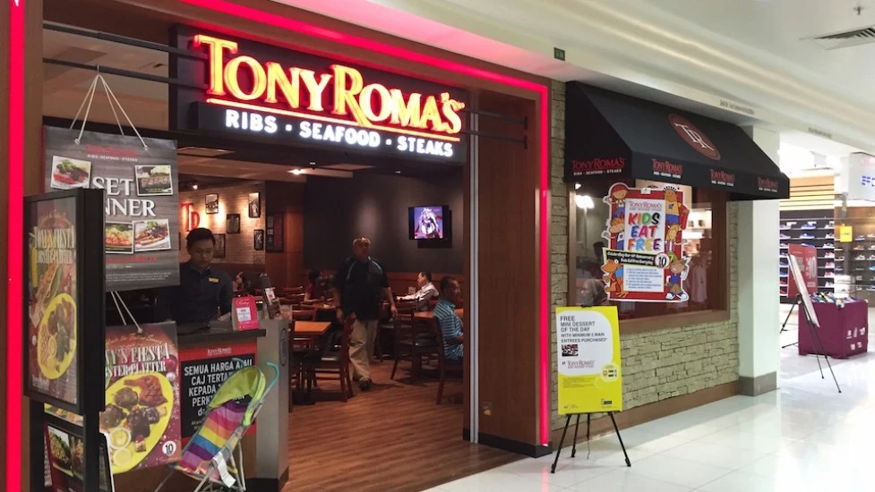 Top 10 Western Food in Melaka 2026 10 Tony Romas Mahkota Parade Melaka baby back ribs western restaurant
